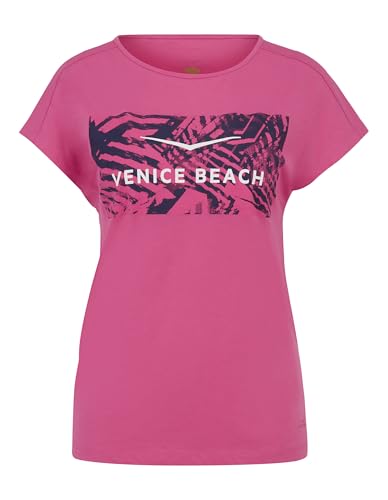 Venice Beach Sport-T-Shirt für Damen mit lockerer Schnittform und Rundhalsausschnitt TIA M, Peony Venice Beach Sport-T-Shirt für Damen mit lockerer Schnittform und Rundhalsausschnitt TIA M, Peony von Venice Beach