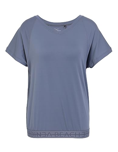 Venice Beach Sport-T-Shirt für Damen mit weiter Schnittform und V-Ausschnitt Melodie S, Mirage Grey von Venice Beach