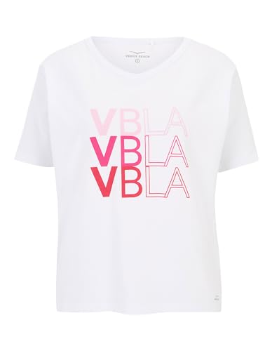 Venice Beach Sport-T-Shirt für Damen mit weiter Schnittform und V-Ausschnitt Reagan L, White von Venice Beach