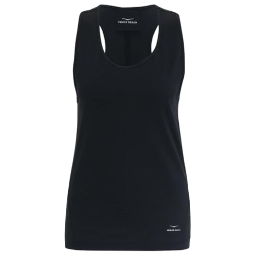 Venice Beach Sport-Top mit körperbetonter Schnittform und Rundhalsausschnitt Sibyl M, Black von Venice Beach