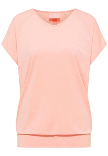 Venice Beach Sport-T-Shirt für Damen mit lässiger Schnittform und V-Ausschnitt Sui M, Power Peach von Venice Beach