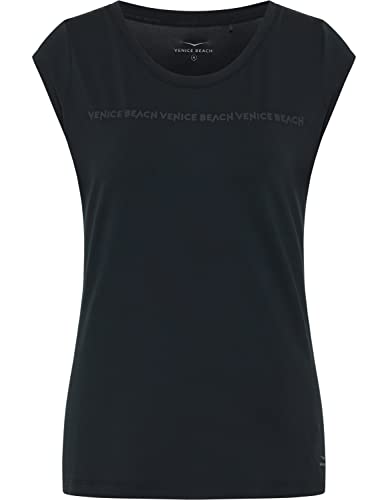 Venice Beach Sport-T-Shirt für Damen mit kurzen Ärmeln und Rundhalsausschnitt Ruthie L, Black von Venice Beach