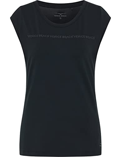 Venice Beach Sport-T-Shirt für Damen mit kurzen Ärmeln und Rundhalsausschnitt Ruthie M, Black von Venice Beach