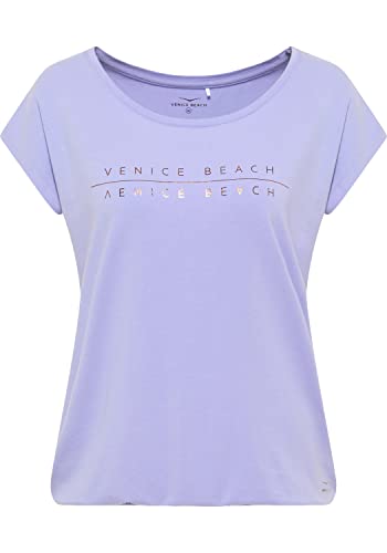 Venice Beach Sport-T-Shirt für Damen mit körperumspielender Schnittform und Rundhalsausschnitt Wonder S, Sweet Lavender von Venice Beach