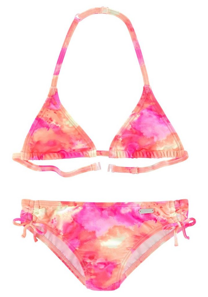 Venice Beach Triangel-Bikini Epica Kids im Neondruck von Venice Beach