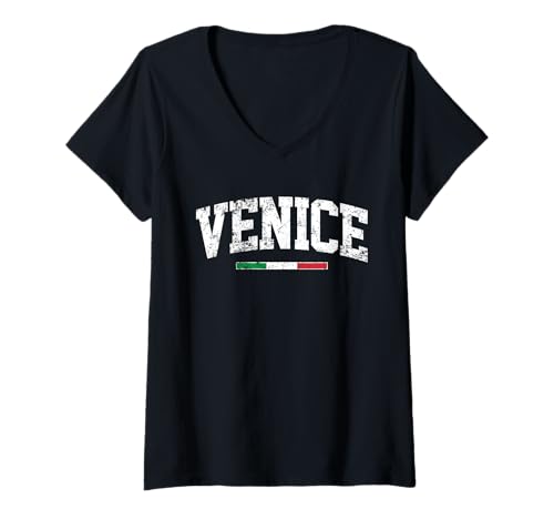 Damen Venedig Reise nach Venedig Geschenk Venedig Urlaub Reisen Venedig T-Shirt mit V-Ausschnitt von Venice Trip to Venice Gift Venice vacation Travel