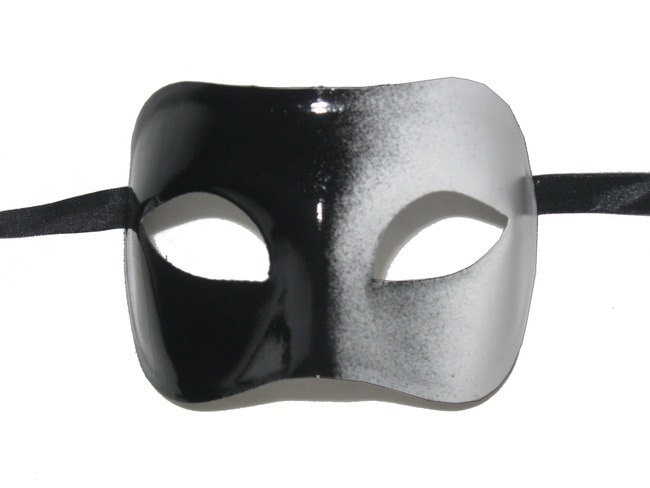 Black & White Galaxy Fade Maskerade Maske Black & White Galaxy Fade Maskerade Maske von VeniceBuysMasks