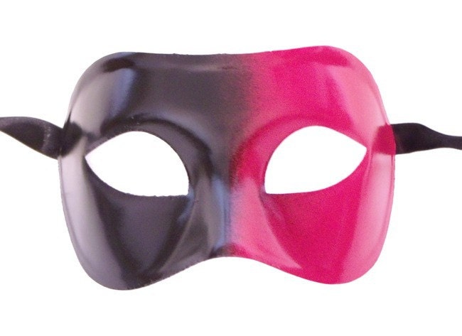 Schwarze Und Rote Galaxy Fade Maskerade Maske von VeniceBuysMasks