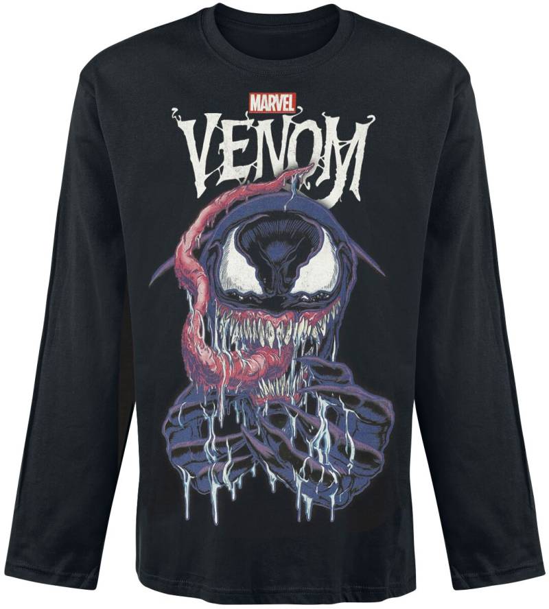 Venom (Marvel) Venom Grin Logo Langarmshirt schwarz in M von Venom (Marvel)