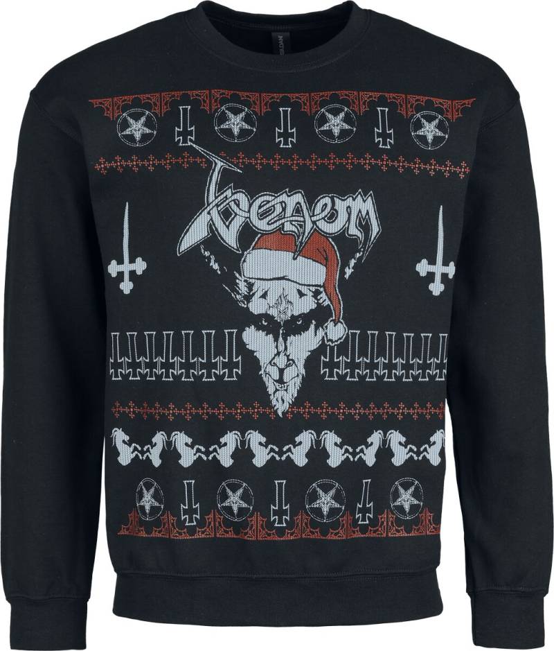 Venom Weihnachtspullover - Holiday Sweater - Black Christmas - S bis XXL - für Männer - Größe L - schwarz  - Lizenziertes Merchandise! von Venom