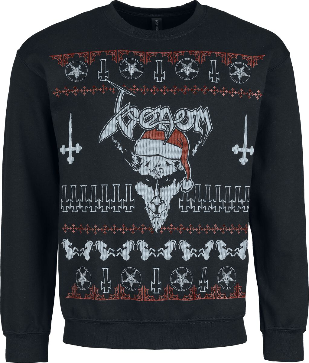 Venom Weihnachtspullover - Holiday Sweater - Black Christmas - S bis XXL - für Männer - Größe S - schwarz  - Lizenziertes Merchandise! von Venom