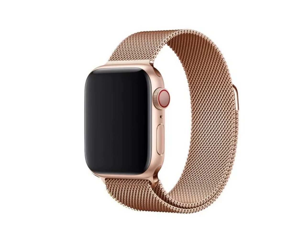 Ventarent Smartwatch-Armband Apple Watch Milanaise 38mm/40mm/41mm & 42mm/44mm/45mm/49mm Edelstahl, Apple Watch Series 1 2 3 4 5 6 7 8 9 10 11 Ultra SE Armband Band von Ventarent