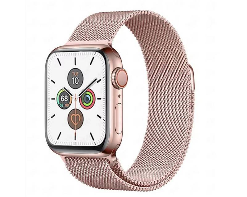 Ventarent Smartwatch-Armband Apple Watch Milanaise 38mm/40mm/41mm & 42mm/44mm/45mm/49mm Edelstahl, Apple Watch Series 1 2 3 4 5 6 7 8 9 10 11 Ultra SE Armband Band von Ventarent