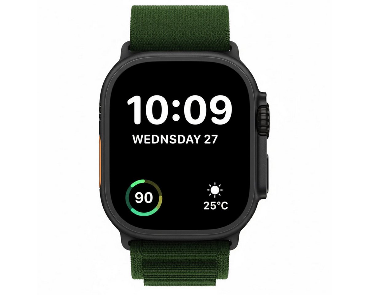Ventarent Smartwatch-Armband Apple Watch Ultra Alpine Armband Band 42mm/44mm/45mm/46mm/49mm, Nylon Sport Armband Band für Apple Watch Ultra 1 2 und 3 von Ventarent