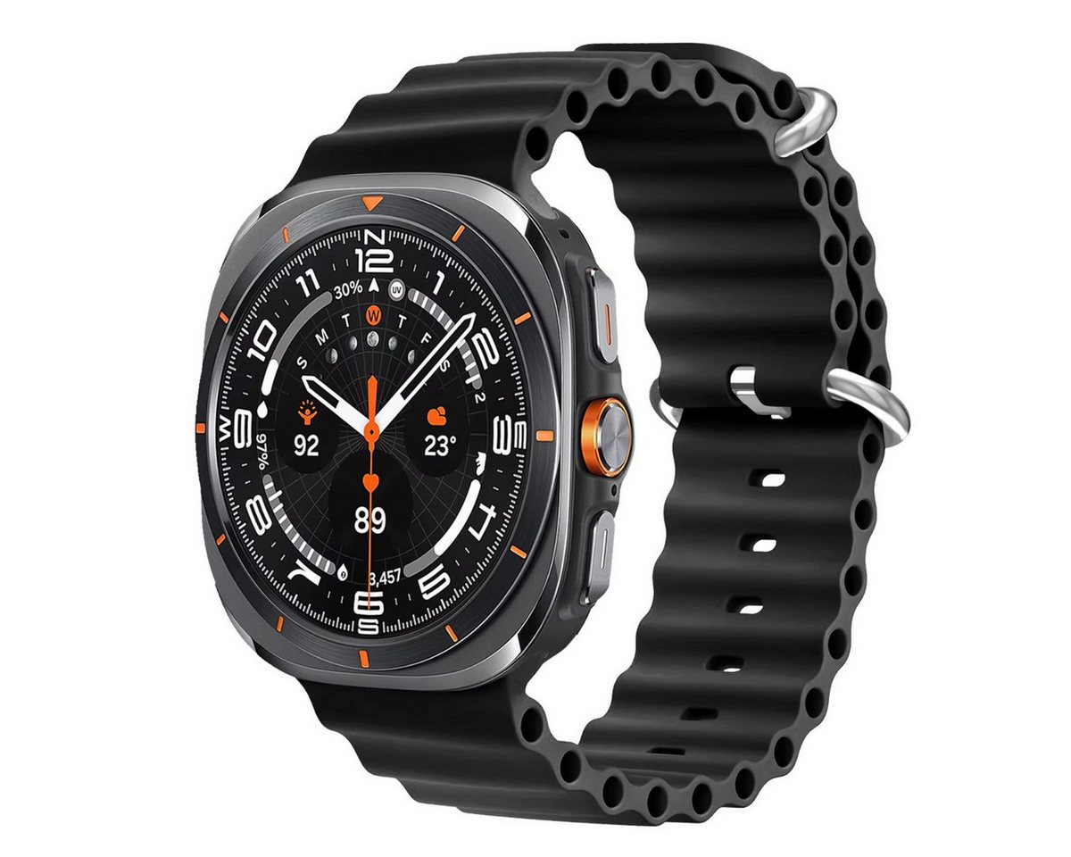 Ventarent Smartwatch-Armband Apple Watch Ultra Ocean Armband Band 42mm/44mm/45mm/46mm/49mm, Silikon Armband Band für Apple Watch Ultra 1 2 und 3 von Ventarent