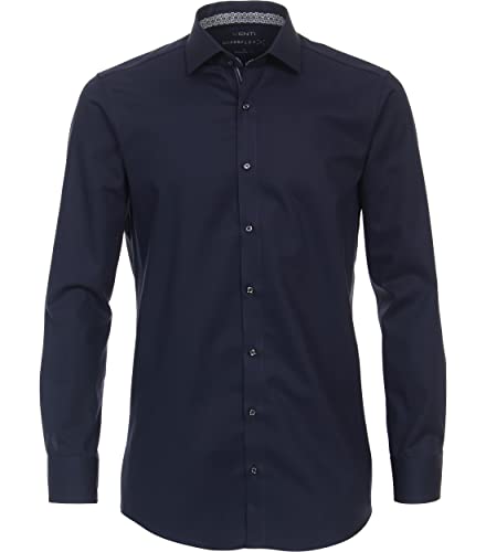 Venti Businesshemd Hyperflex Uni Modern Fit Dunkelblau 39 von Venti