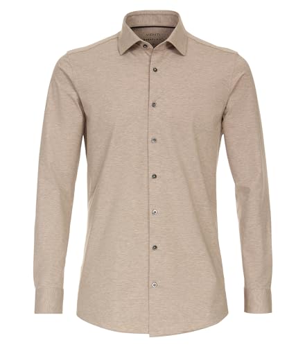 Venti Businesshemd Uni Body Fit Beige 40 von Venti