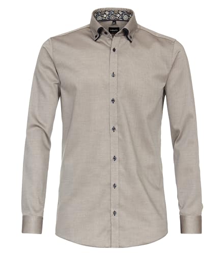 Venti Businesshemd Uni Body Fit Gelb 41 von Venti