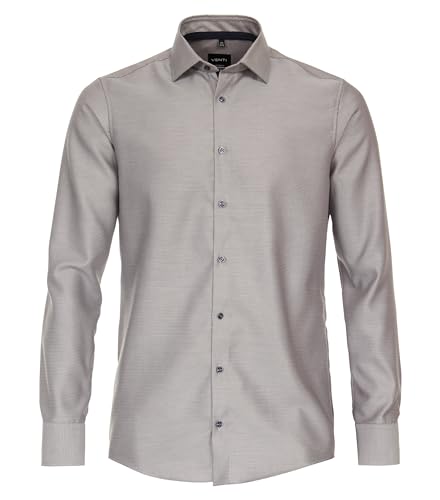 Venti Businesshemd Uni Modern Fit Beige 43 von Venti