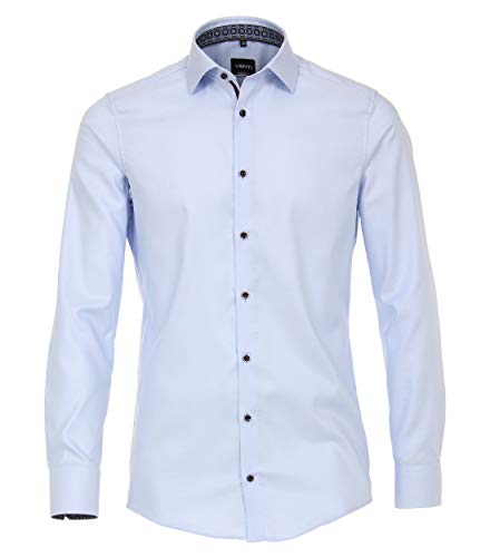 Venti - Modern Fit - Herren Langarm Hemd (103522000), Größe:39, Farbe:Blau (100) von Venti