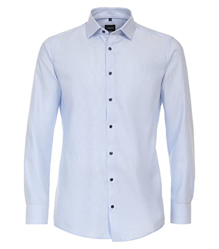 Venti Businesshemd Uni Modern Fit Hellblau 45 von Venti