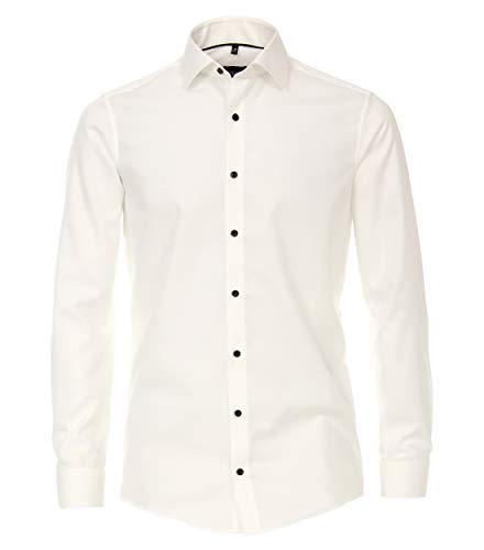 Venti Businesshemd Uni Modern Fit Ivory 38 von Venti