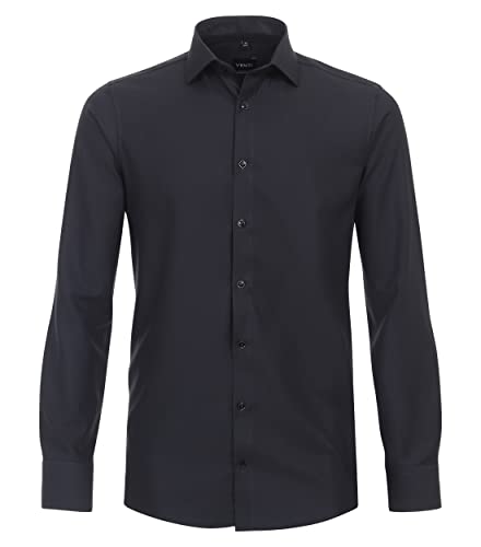 Venti Businesshemd Uni Modern Fit Schwarz 36 von Venti