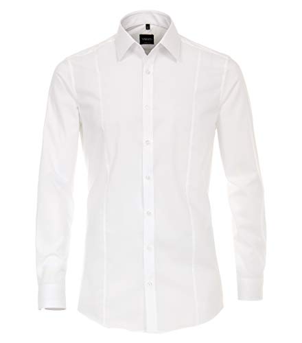 Venti Businesshemd Uni Body Fit Weiß 38 von Venti