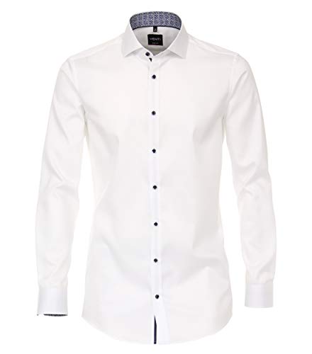 Venti Businesshemd Uni Body Fit Weiß 39 von Venti