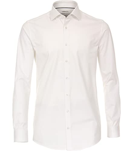 Venti Businesshemd Jerseyflex Uni Body Fit Weiß 41 von Venti