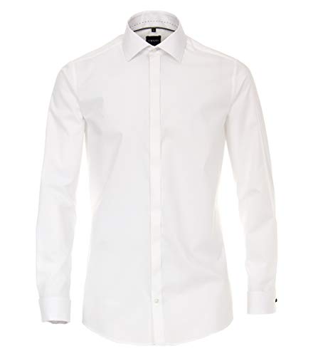 Venti Businesshemd Uni Body Fit Weiß 43 von Venti
