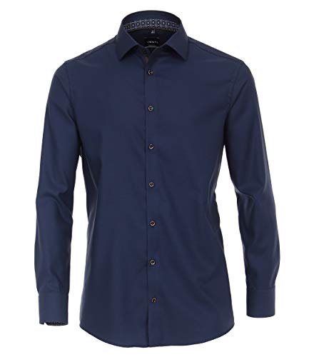 Venti - Modern Fit - Herren Langarm Hemd (103522000), Größe:40, Farbe:Blau (108) von Venti