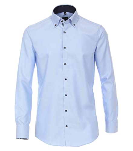 Venti Businesshemd Uni Modern Fit Hellblau 38 von Venti