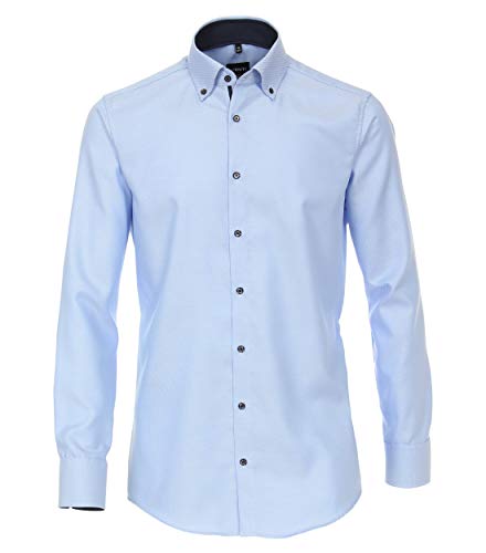 Venti Businesshemd Uni Modern Fit Hellblau 39 von Venti