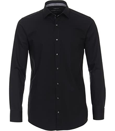 Venti Businesshemd Hyperflex Uni Modern Fit Schwarz 41 von Venti