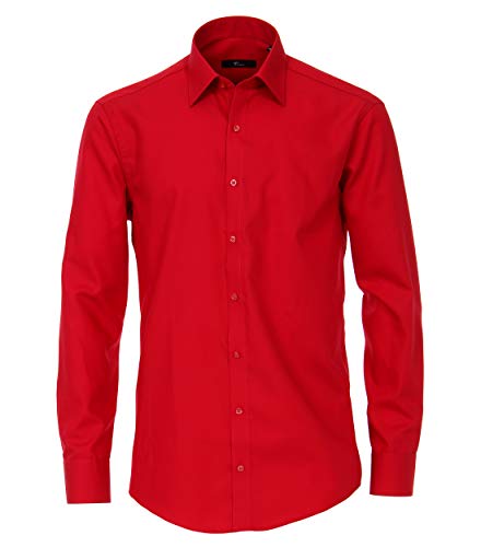 Venti Herren 001480 Businesshemd, Rot (rot 408), Kragenweite: 43 von Venti