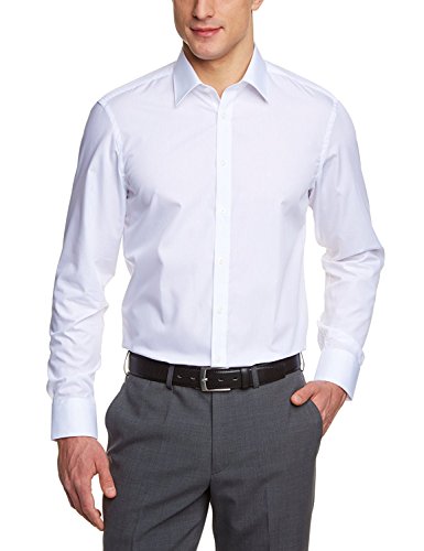 Venti Herren Businesshemd Slim Fit 001480/0, Gr. 40, Weiß (0 weiß) von Venti