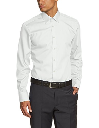 Venti Businesshemden Uni Modern Fit Weißbeige 39 von Venti