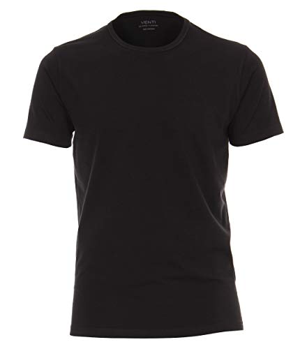 Venti T-Shirt Doppelpack Uni Schwarz S von Venti