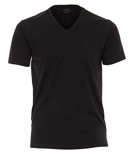 Venti T-Shirt Doppelpack Uni Schwarz L von Venti