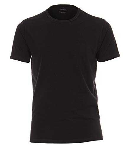 Venti T-Shirt Doppelpack Uni Schwarz L von Venti