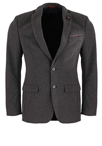 Venti Sakko Langarm Reverskragen Struktur dunkelgrau Größe 26, 523929200/710 von Venti