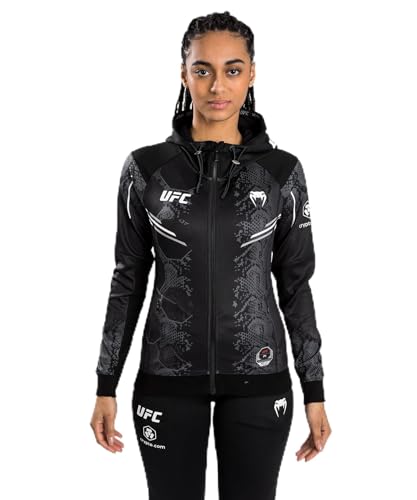 Venum Damen UFC Adrenaline by Authentic Fight Night Women's Walkout Hoodie Kapuzenpullover, Schwarz, X-Small von Venum