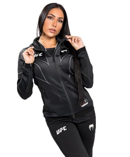 Venum Damen UFC Authentic Fight Night 2.0 Kit by Women's Walkout Hoodie Kapuzenpullover, Schwarz, Large von Venum