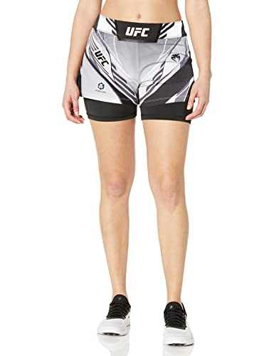 Venum Damen UFC Authentic Fight Night Fit Shorts, Weiss/opulenter Garten, Large von Venum