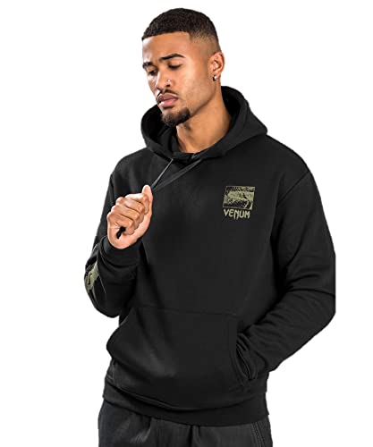 Venum Herren Fangs Hoody – Normale Passform Kapuzen-Sweatshirt, Black, Medium von Venum