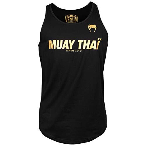 Venum Herren Muay Thai Vt Tanktops, schwarz/goldfarben, M von Venum