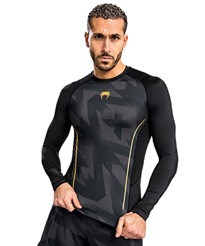 Venum Herren Razor Rashguard Long Sleeve, Black, Large von Venum