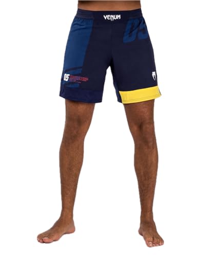 Venum Herren Sport 05 Fight Shorts Kurze Hose, Blau/Gelb, Medium von Venum