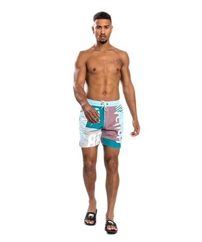 Venum Herren Summer 88 Boardshort-Clearwater/Mozaic Blue Kurze Hose, Large von Venum